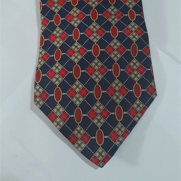 Paolo Gucci Genuine Tie 1990s and 100% Silk 4" w - Picture 1 of 8